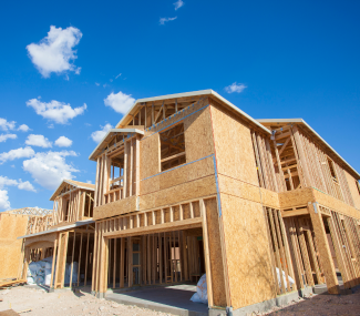 new housing community in construction